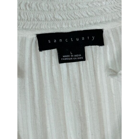 Sanctuary Only You Stripe‎ Tie Front Blouse - Women's Size Large - Picture 6 of 6